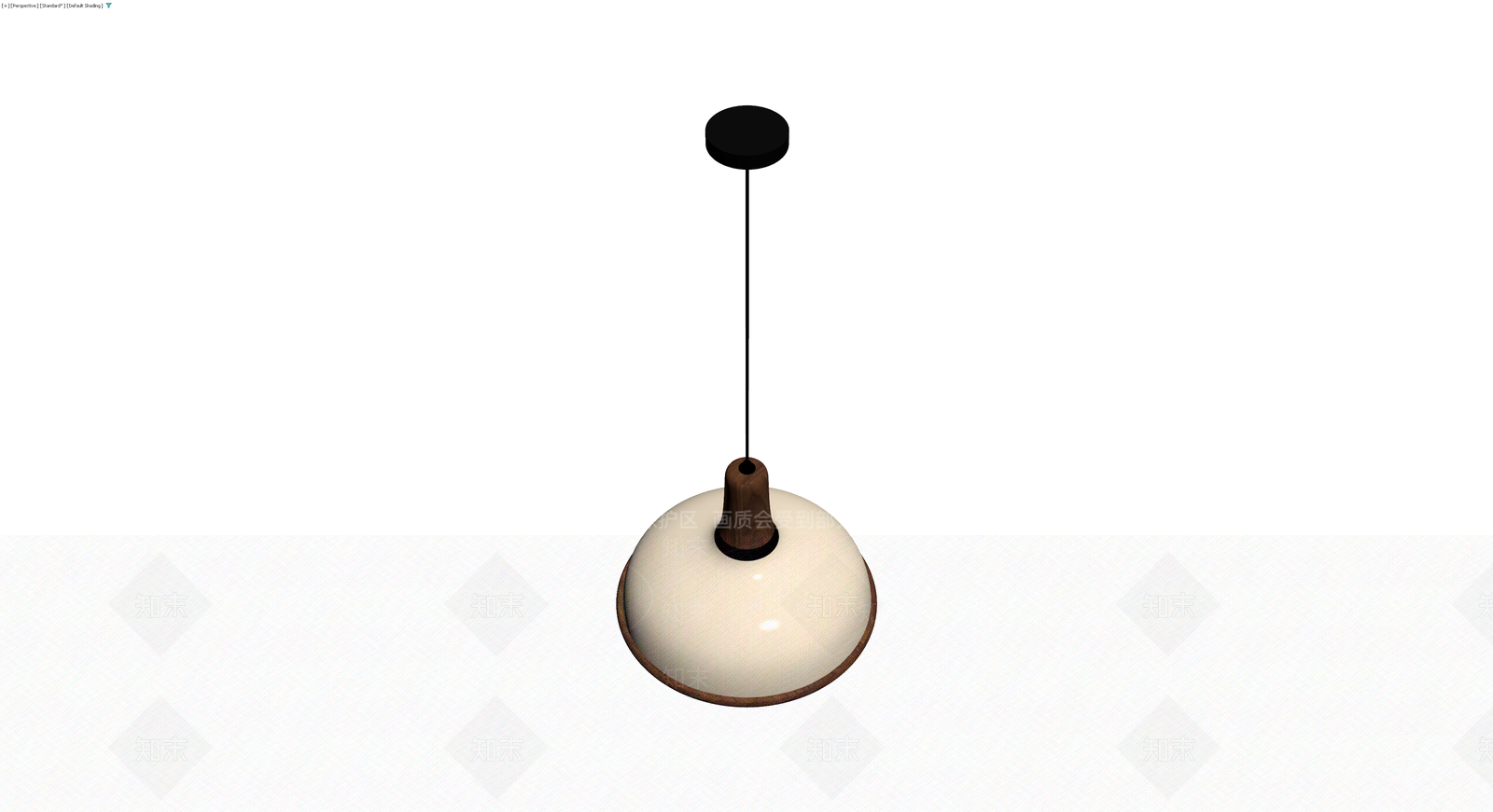 木质玻璃吊灯3D模型下载【ID:1230692679】