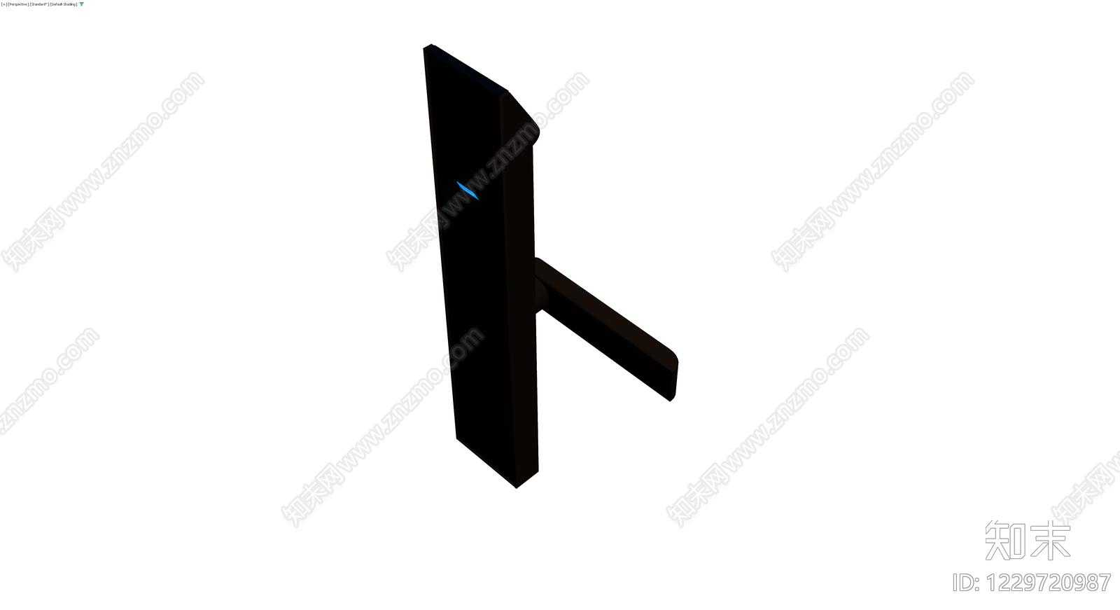 黑色智能门锁3D模型下载【ID:1229720987】