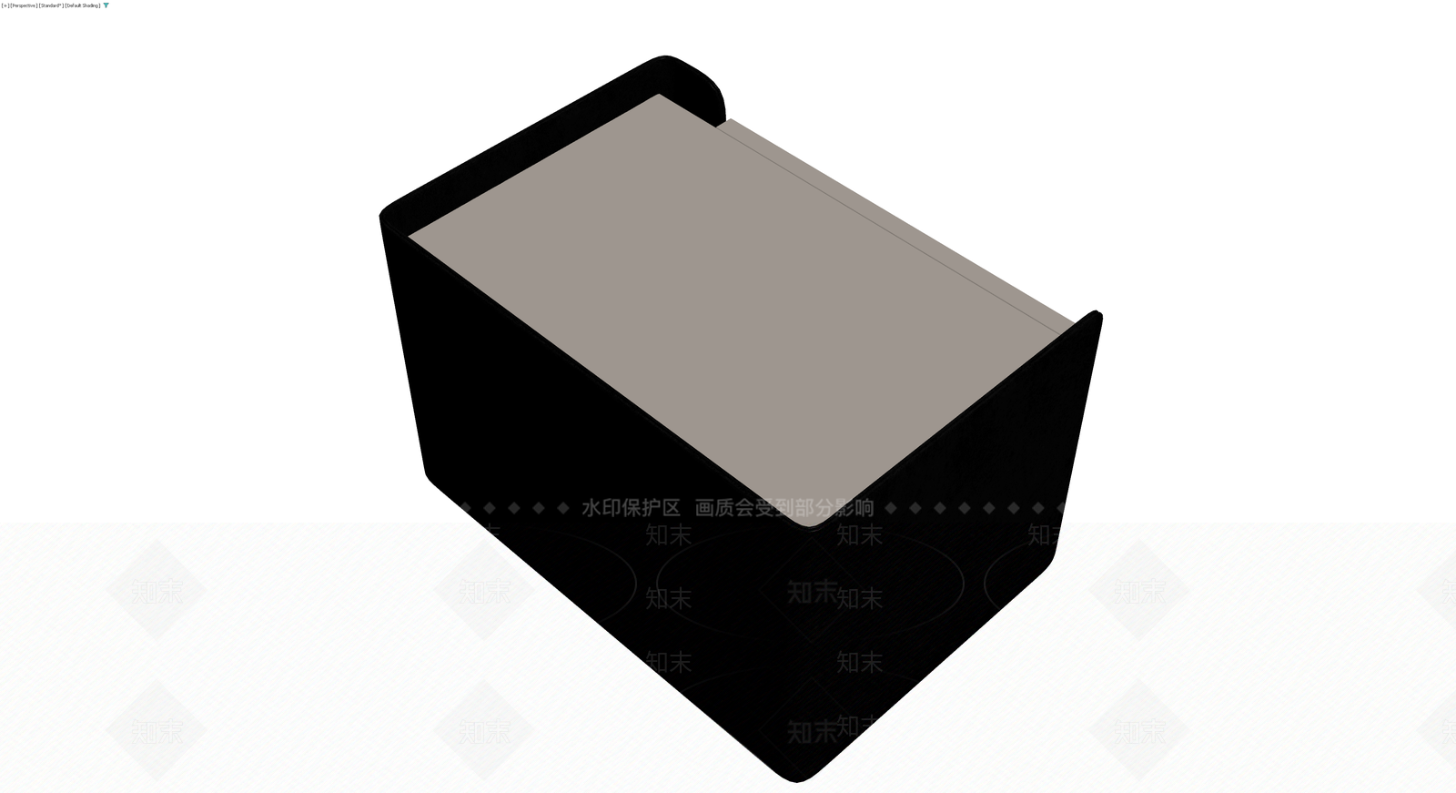 双抽屉床头柜模型3D模型下载【ID:1229615478】