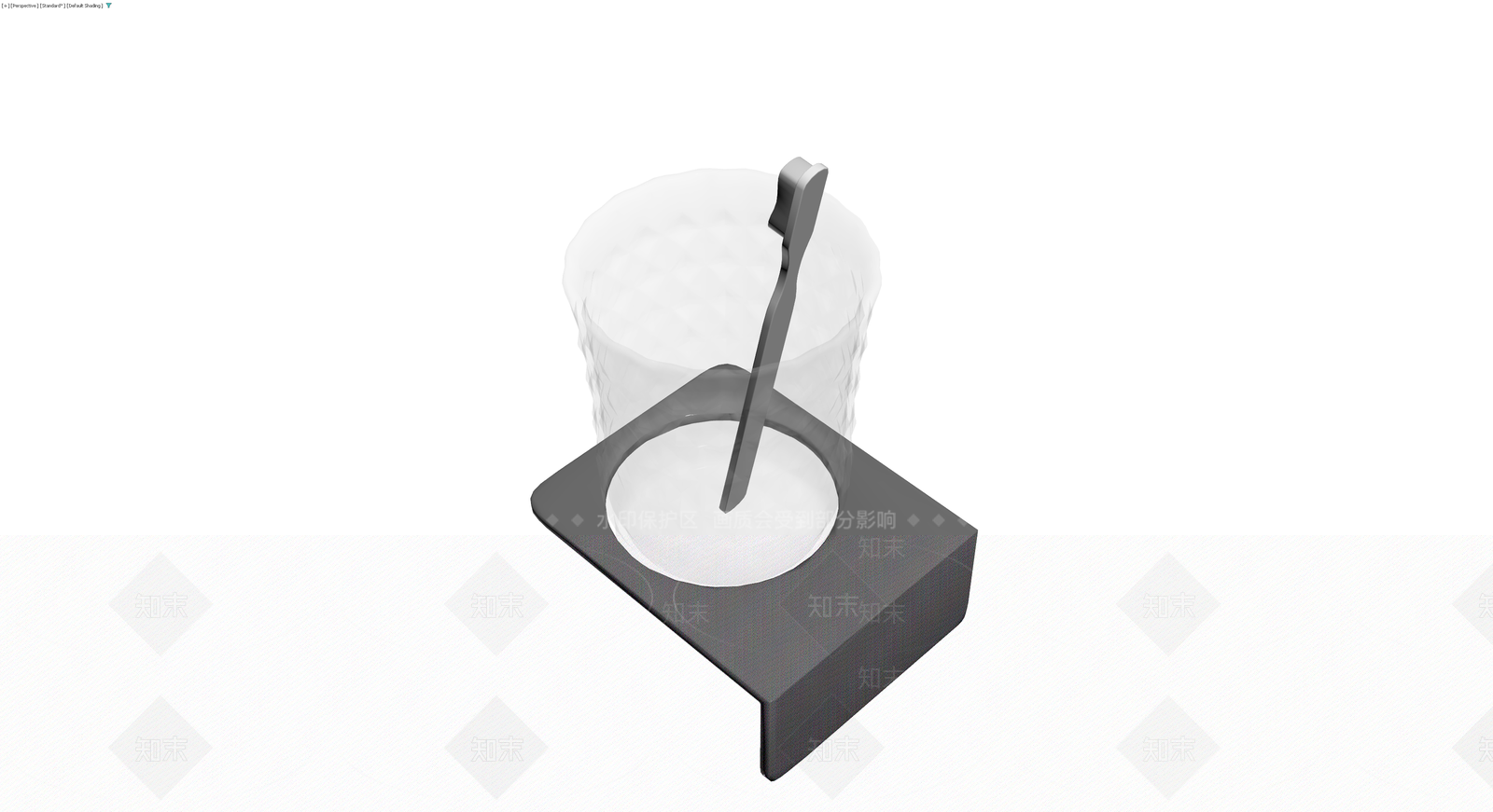 带支架漱口杯牙刷组合3D模型下载【ID:1230446266】