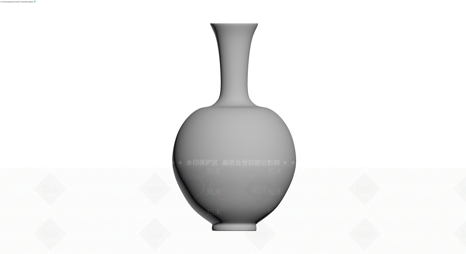 流线型陶瓷花瓶3D模型下载【ID:1229905791】