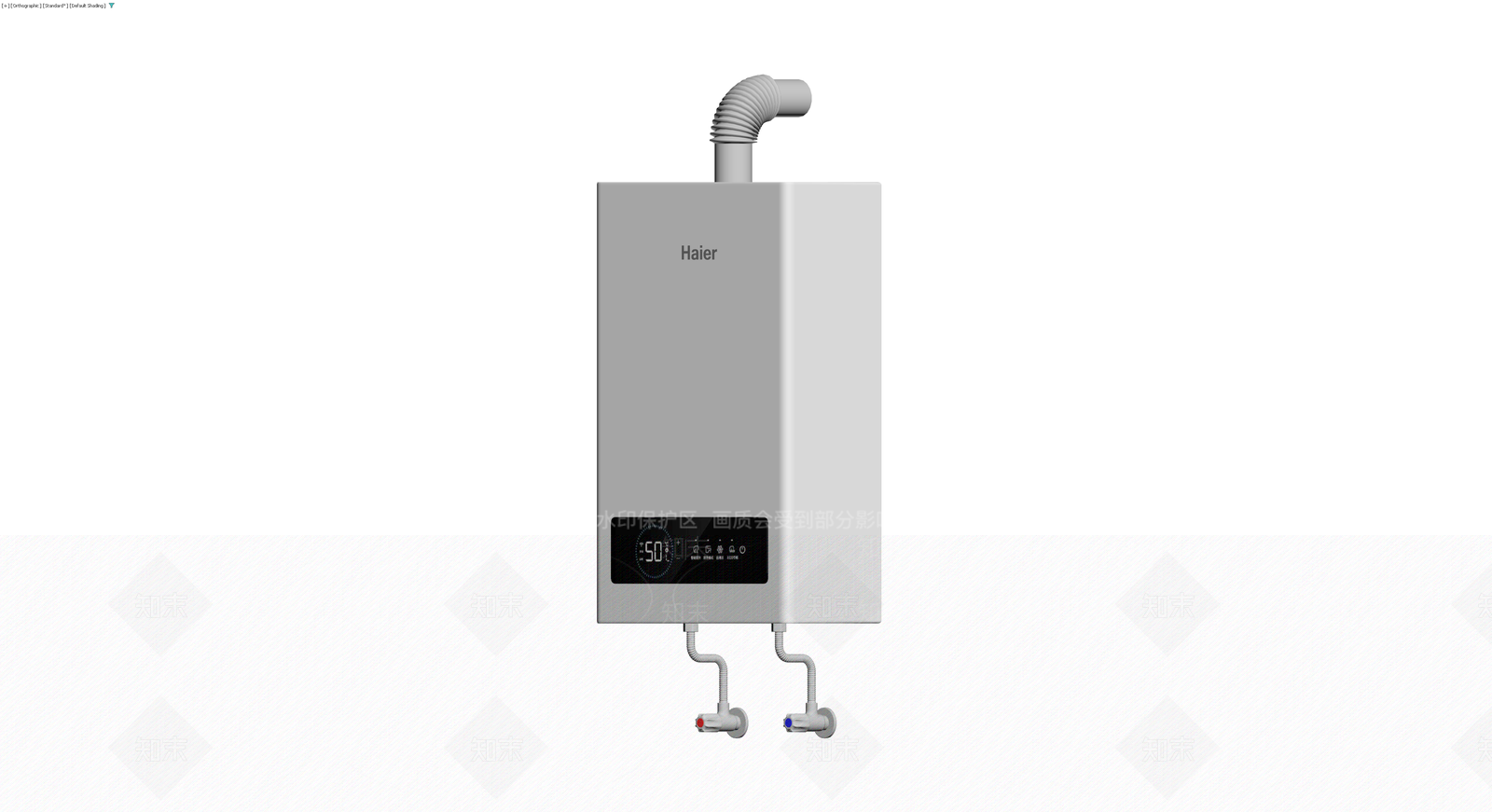 海尔燃气热水器模型3D模型下载【ID:1229920508】