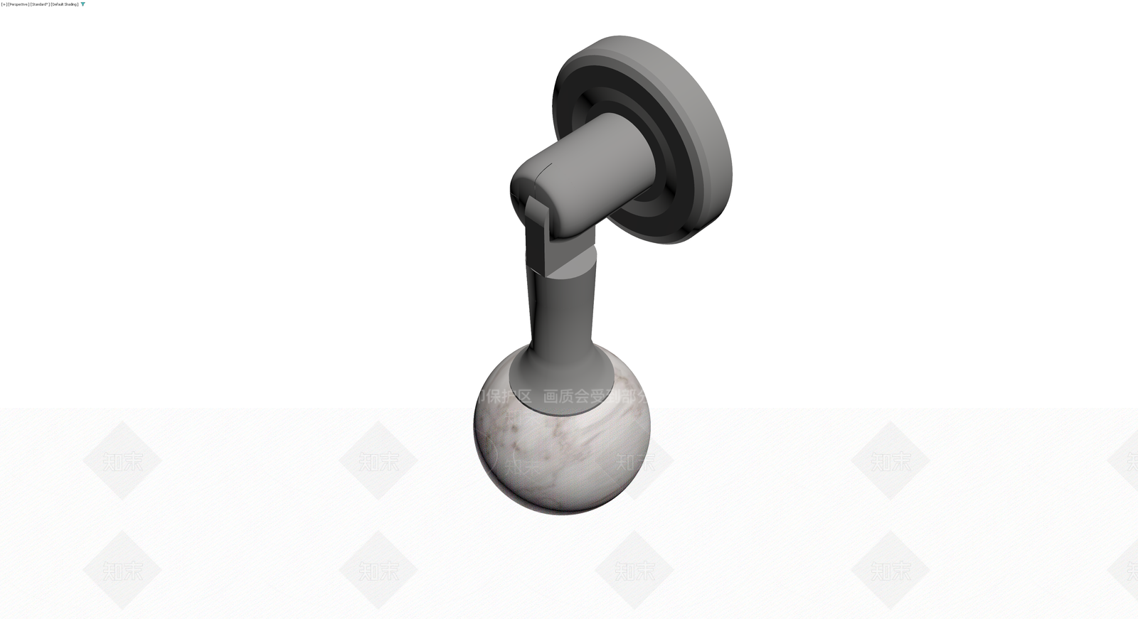 壁灯（大理石球体）3D模型下载【ID:1230769231】