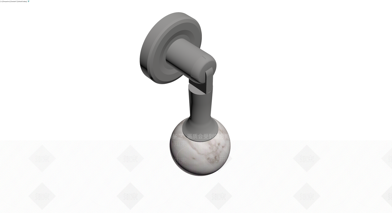 壁灯（大理石球体）3D模型下载【ID:1230769231】