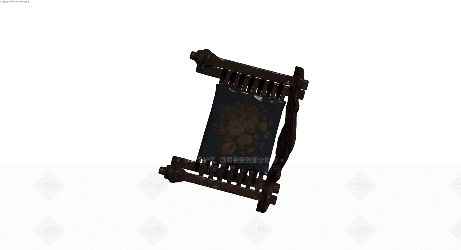 深色木质折叠椅3D模型下载【ID:1230760259】