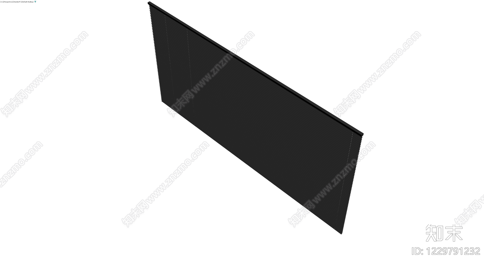 黑色百叶窗组件3D模型下载【ID:1229791232】