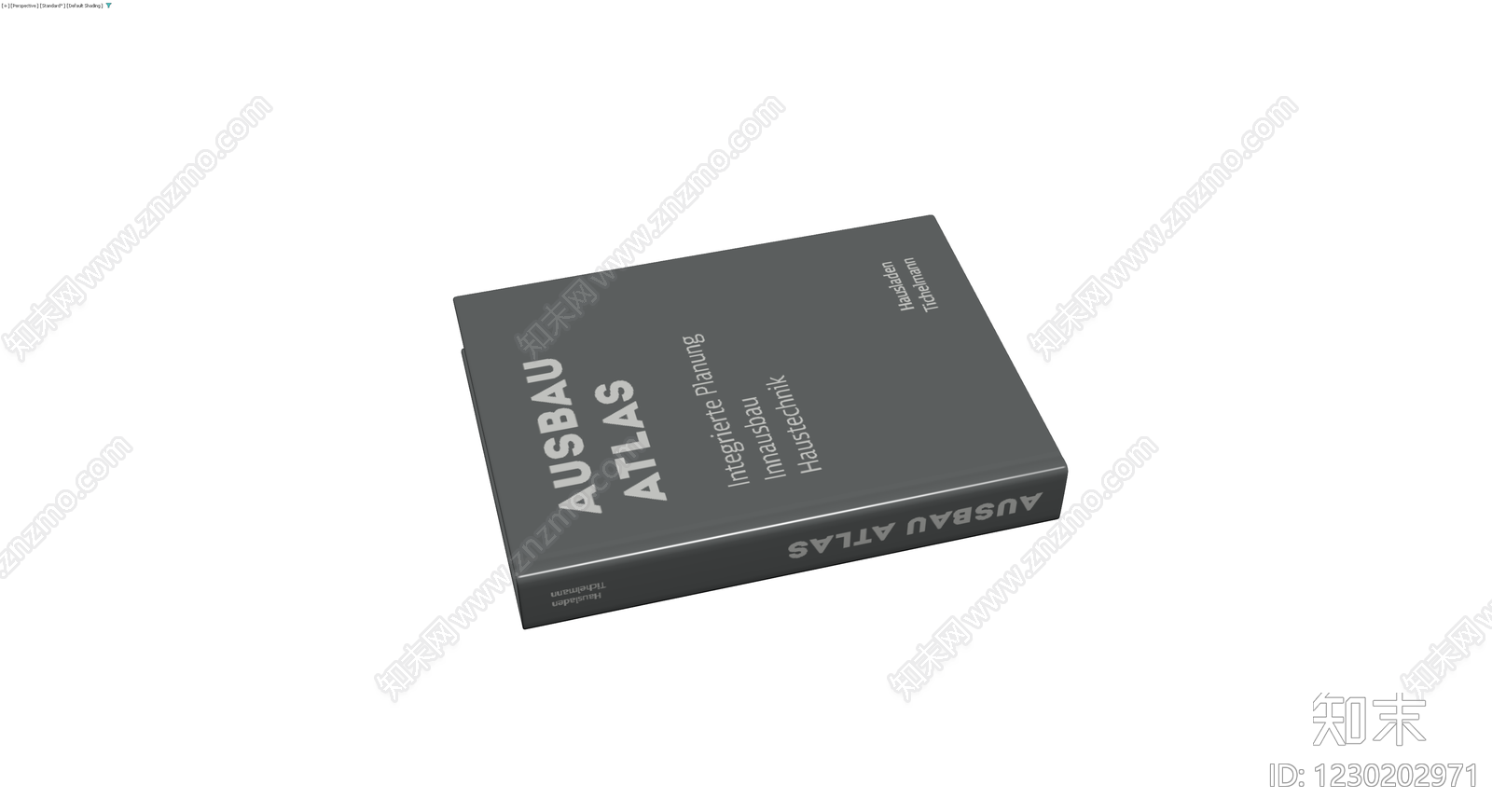 灰色精装书籍模型3D模型下载【ID:1230202971】