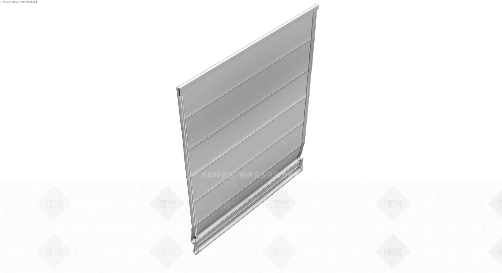 灰色褶皱卷帘模型3D模型下载【ID:1229923189】