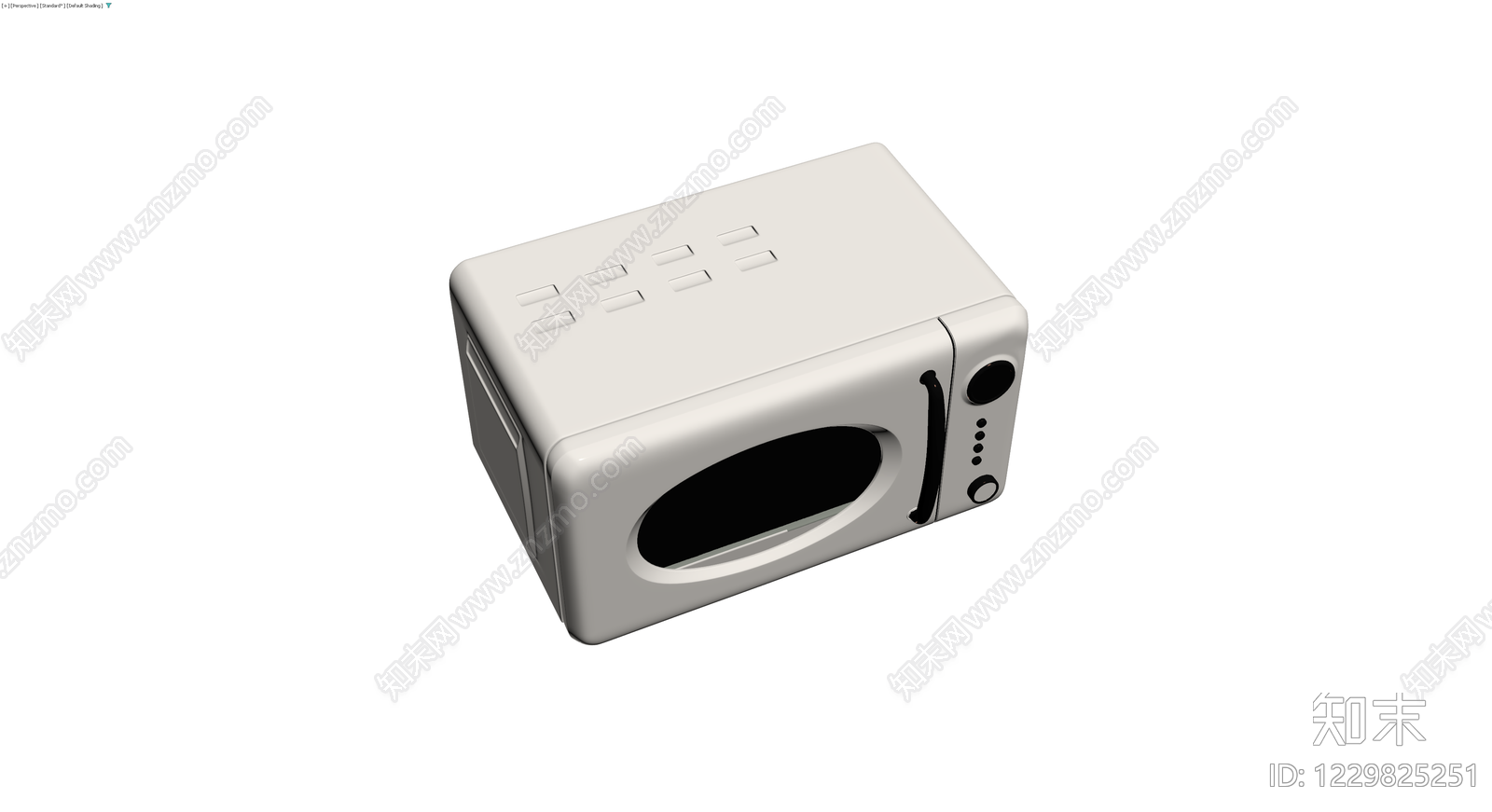 复古风格微波炉模型3D模型下载【ID:1229825251】