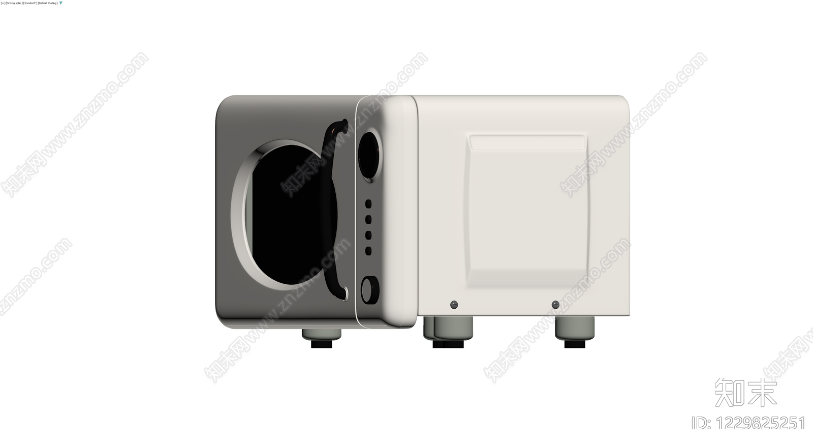 复古风格微波炉模型3D模型下载【ID:1229825251】
