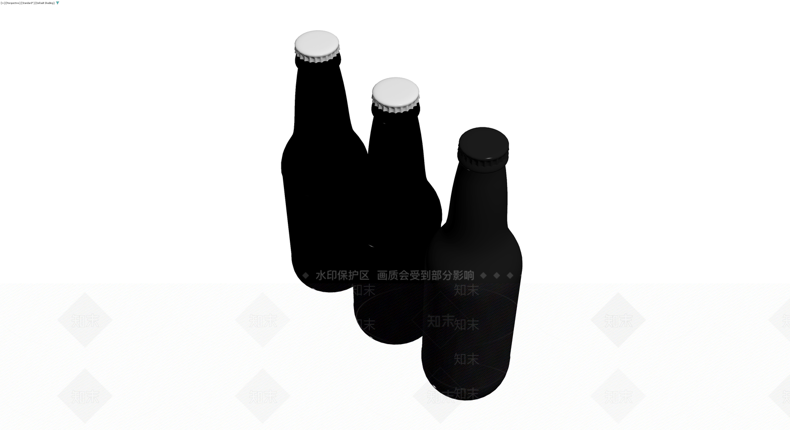 三瓶组合啤酒模型3D模型下载【ID:1229891578】
