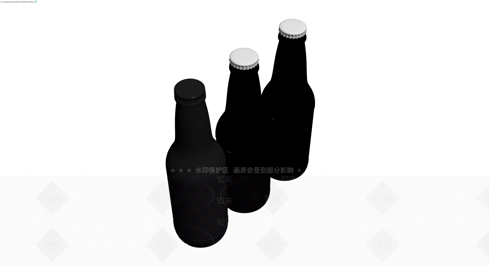 三瓶组合啤酒模型3D模型下载【ID:1229891578】