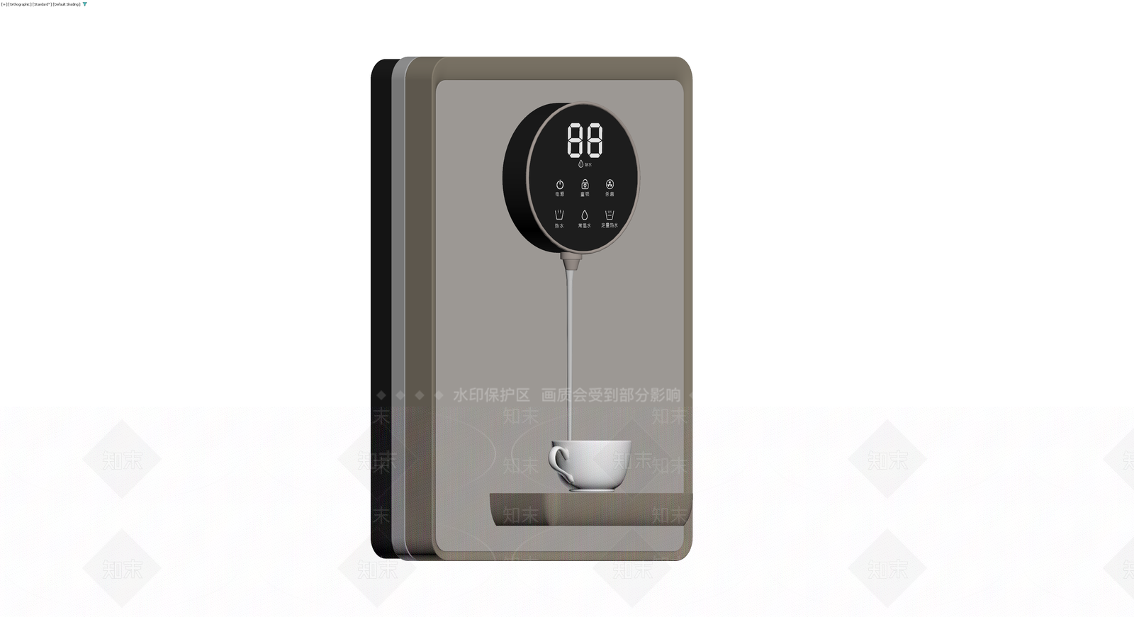 现代壁挂式管线机3D模型下载【ID:1230402793】