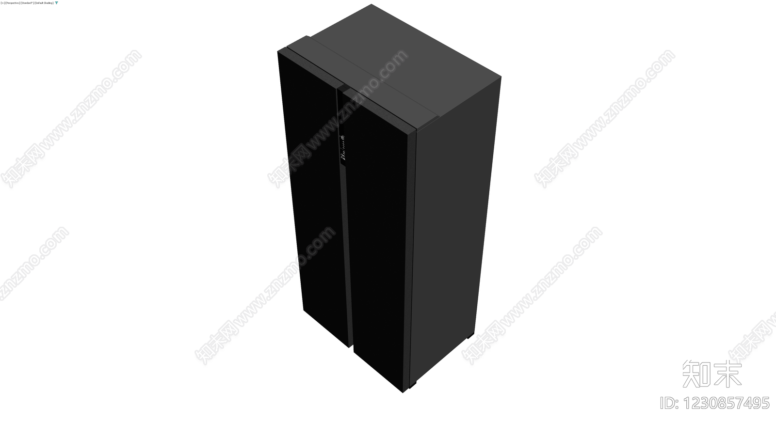 黑色双开门冰箱模型3D模型下载【ID:1230857495】