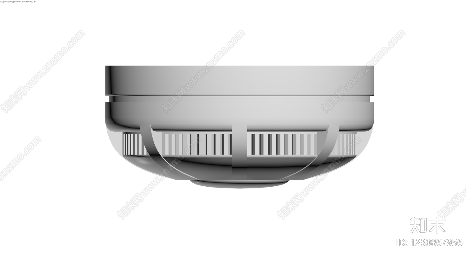 圆形吸顶灯灰模3D模型下载【ID:1230867956】