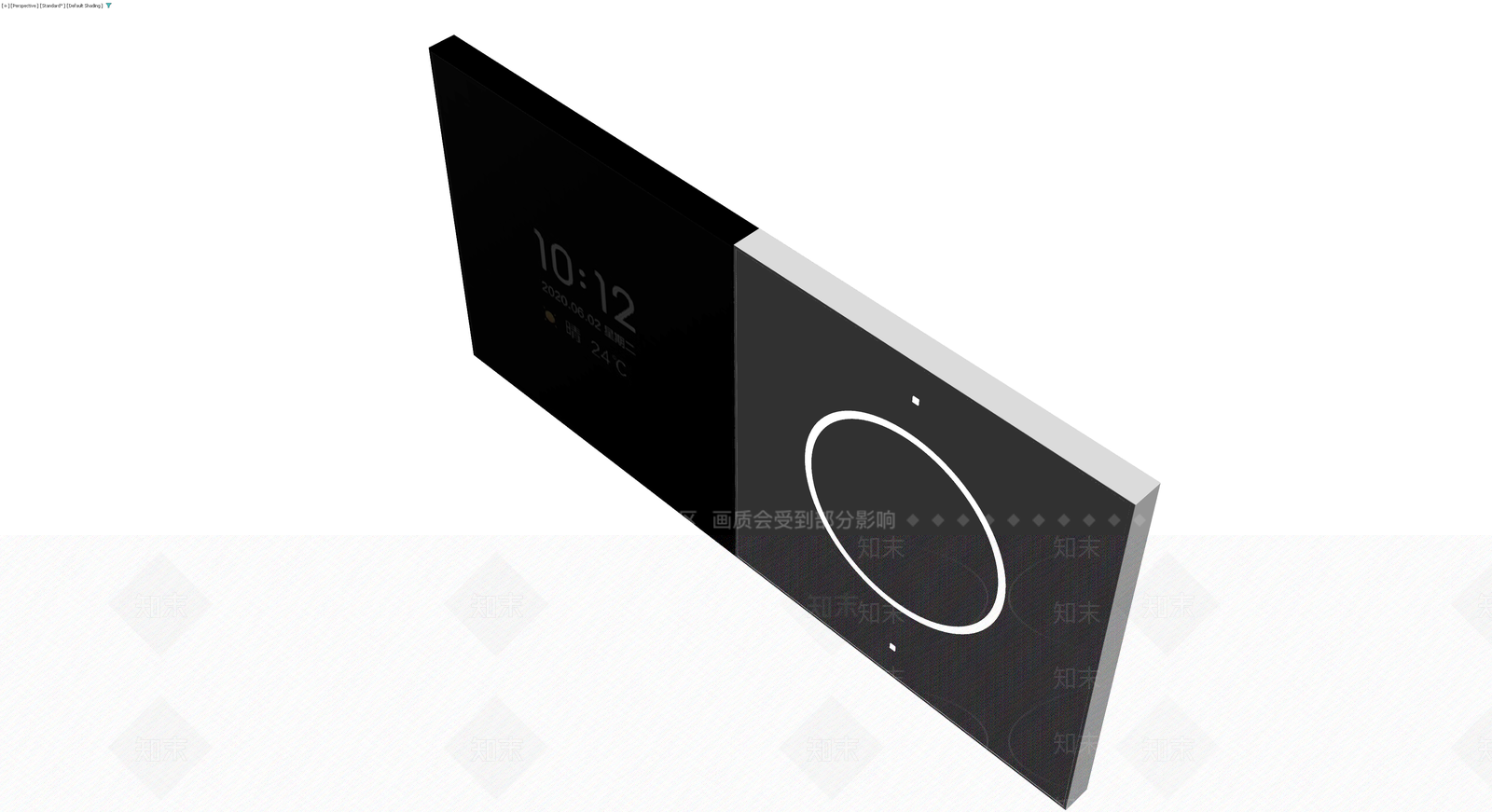 智能时钟显示屏模型3D模型下载【ID:1229868567】