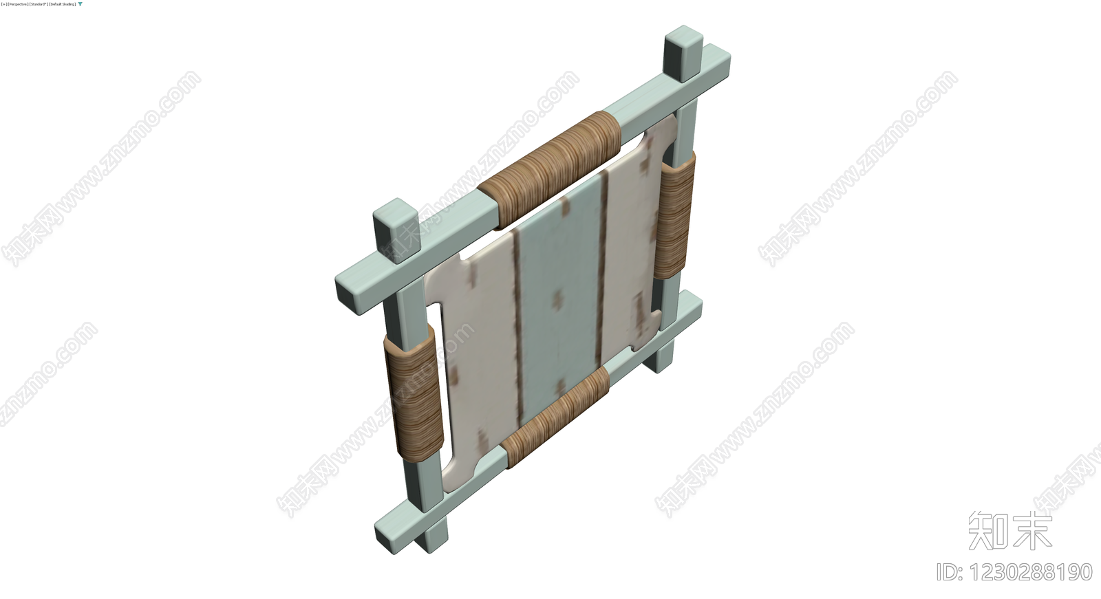 木雕扇面装饰屏风3D模型下载【ID:1230288190】