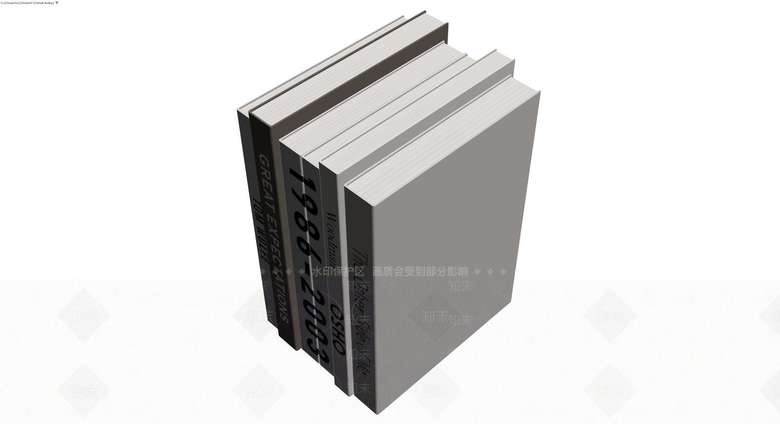 书籍组合模型3D模型下载【ID:1229856813】