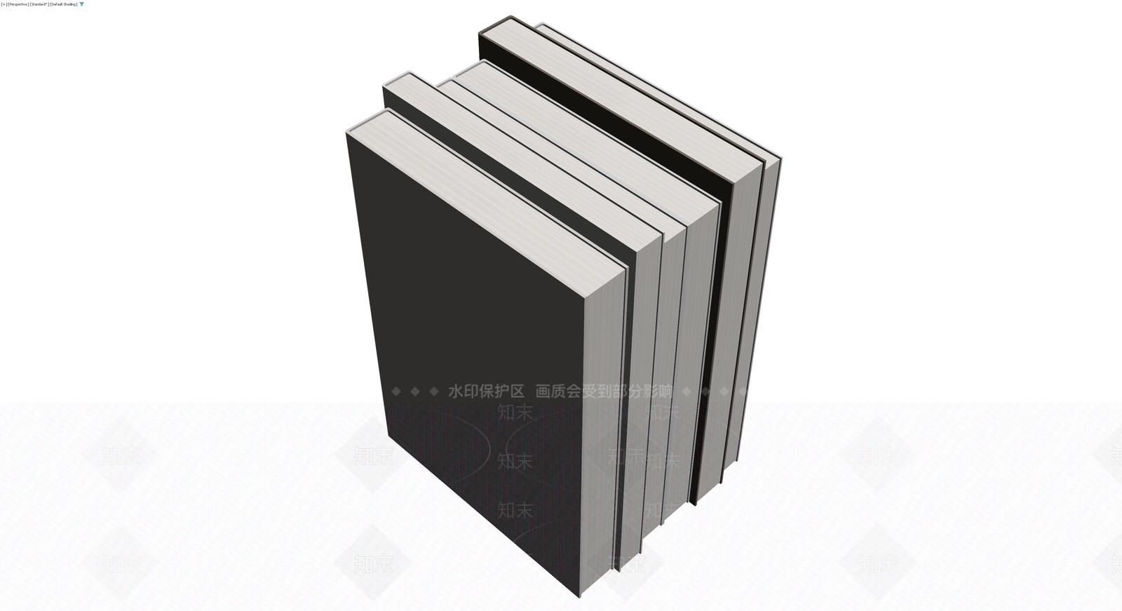 书籍组合模型3D模型下载【ID:1229856813】