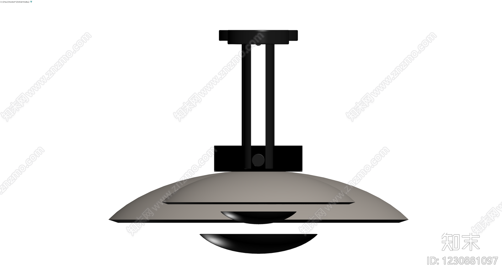 黑色双头壁灯3D模型下载【ID:1230881097】