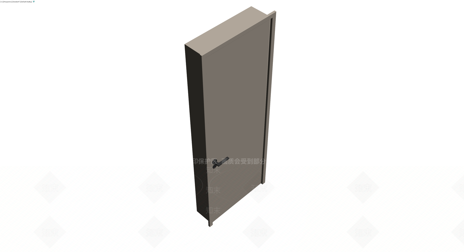 现代简约风格成品门3D模型下载【ID:1230544277】