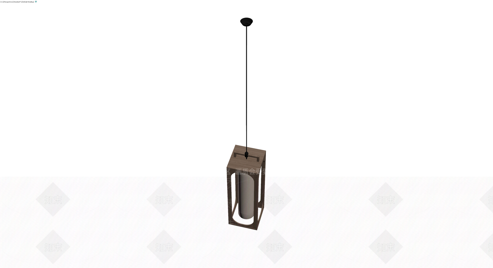 木质框架吊灯3D模型下载【ID:1230601209】