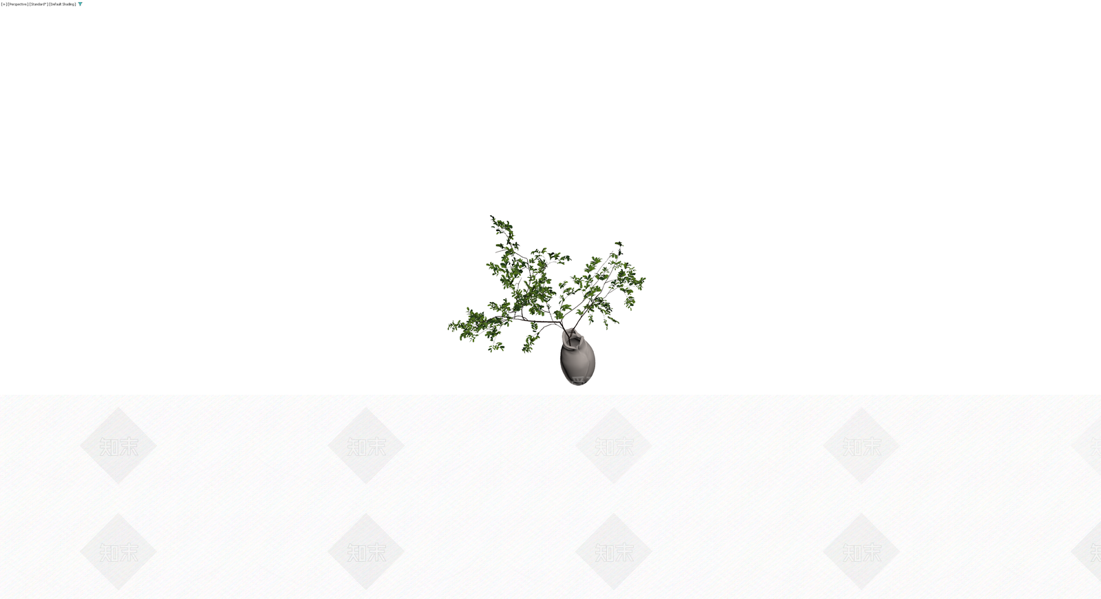 灰模盆栽绿植组合3D模型下载【ID:1230343719】