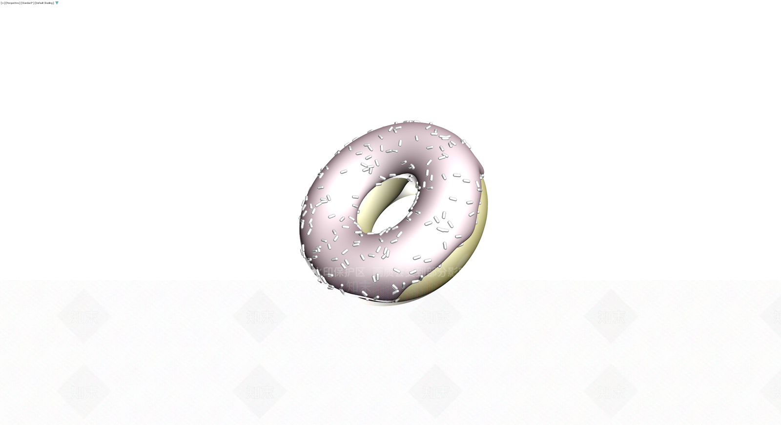 粉色糖霜甜甜圈3D模型下载【ID:1230634886】
