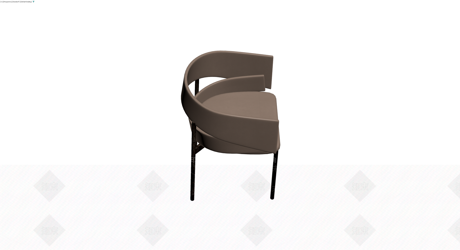 现代风格旋转扶手椅3D模型下载【ID:1230632307】