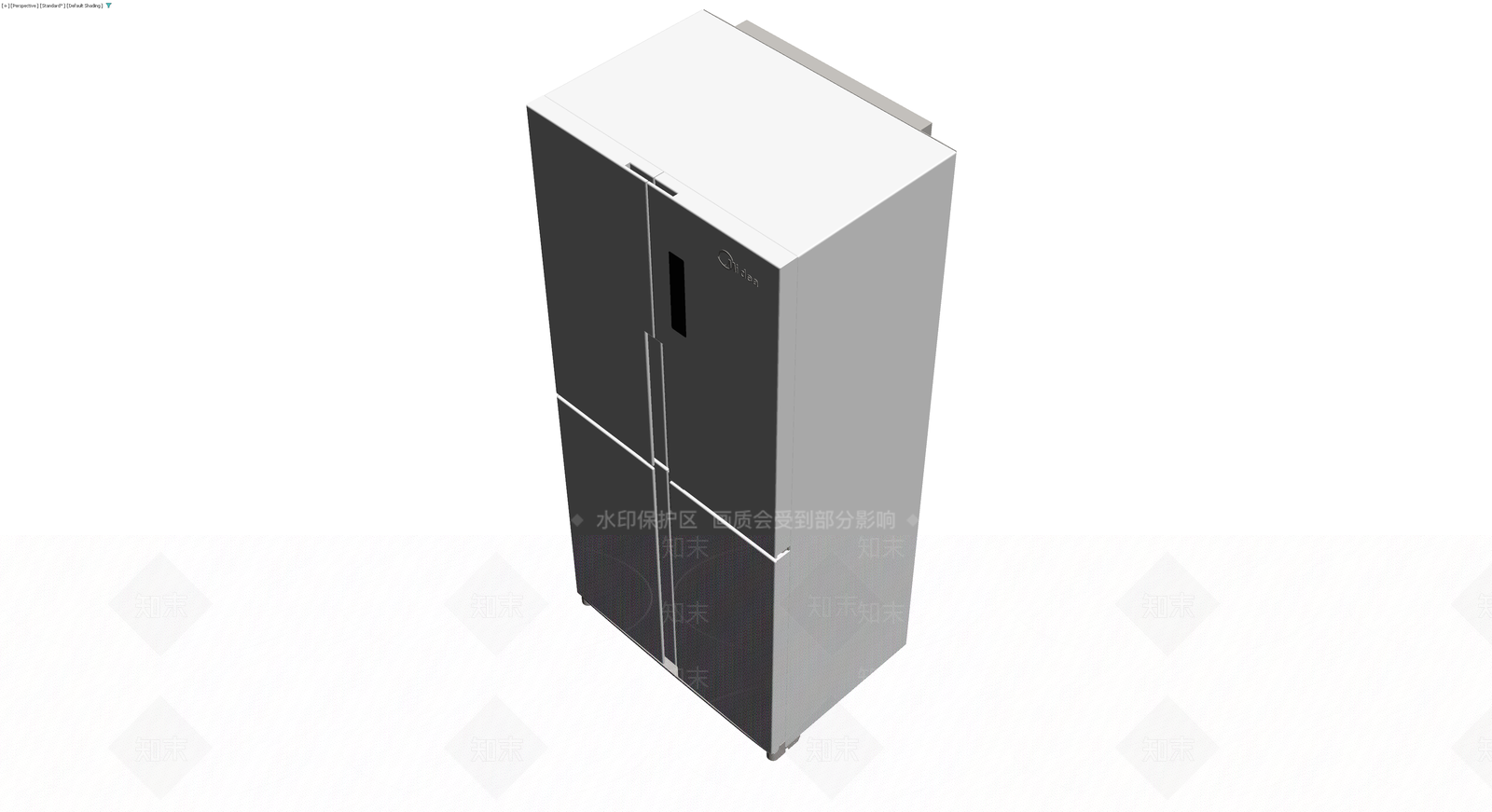 美的大容量四门冰箱3D模型下载【ID:1230084295】