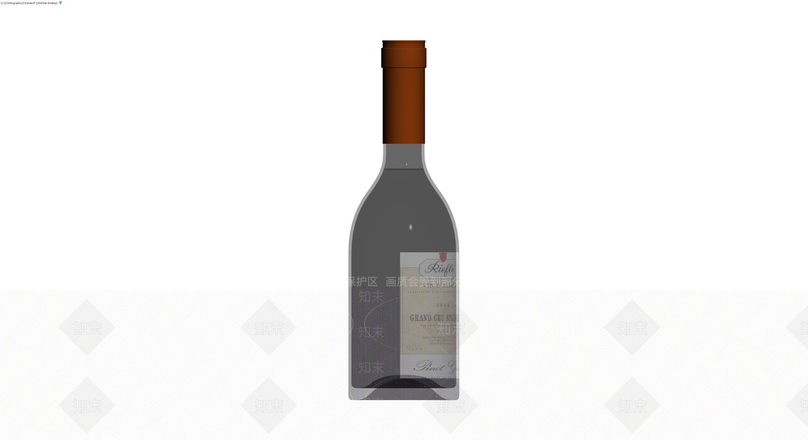 Rieflé酒庄红酒瓶模型3D模型下载【ID:1230146333】