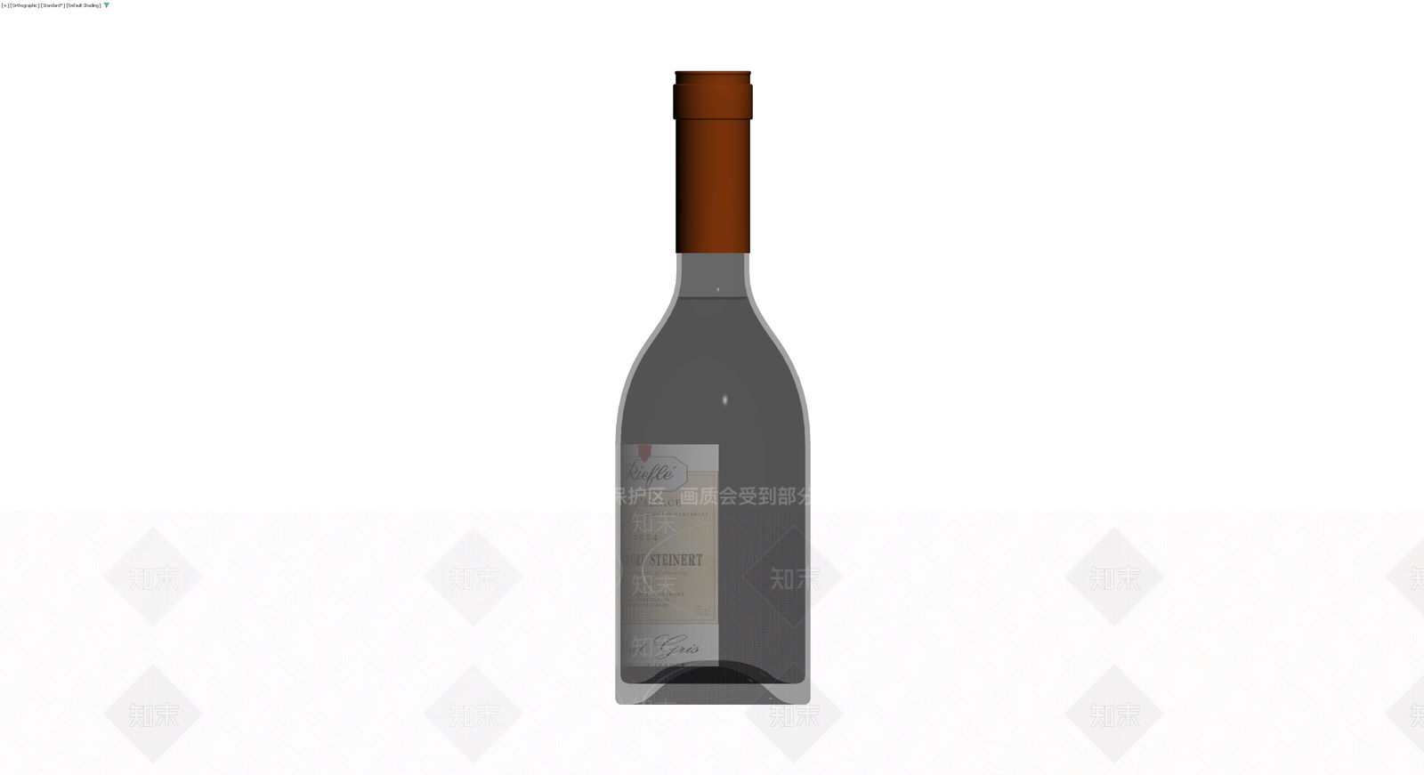 Rieflé酒庄红酒瓶模型3D模型下载【ID:1230146333】