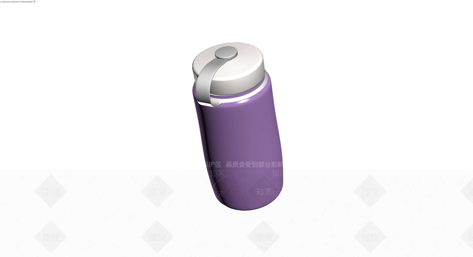 紫身白盖运动水壶3D模型下载【ID:1229995490】