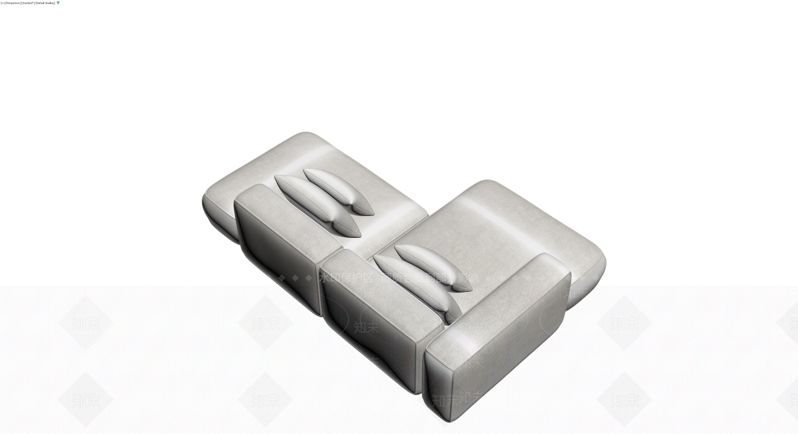 现代布艺组合沙发3D模型下载【ID:1230663048】