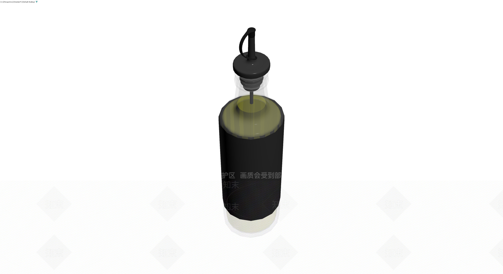 黑色标签油瓶配倒嘴3D模型下载【ID:1229855442】