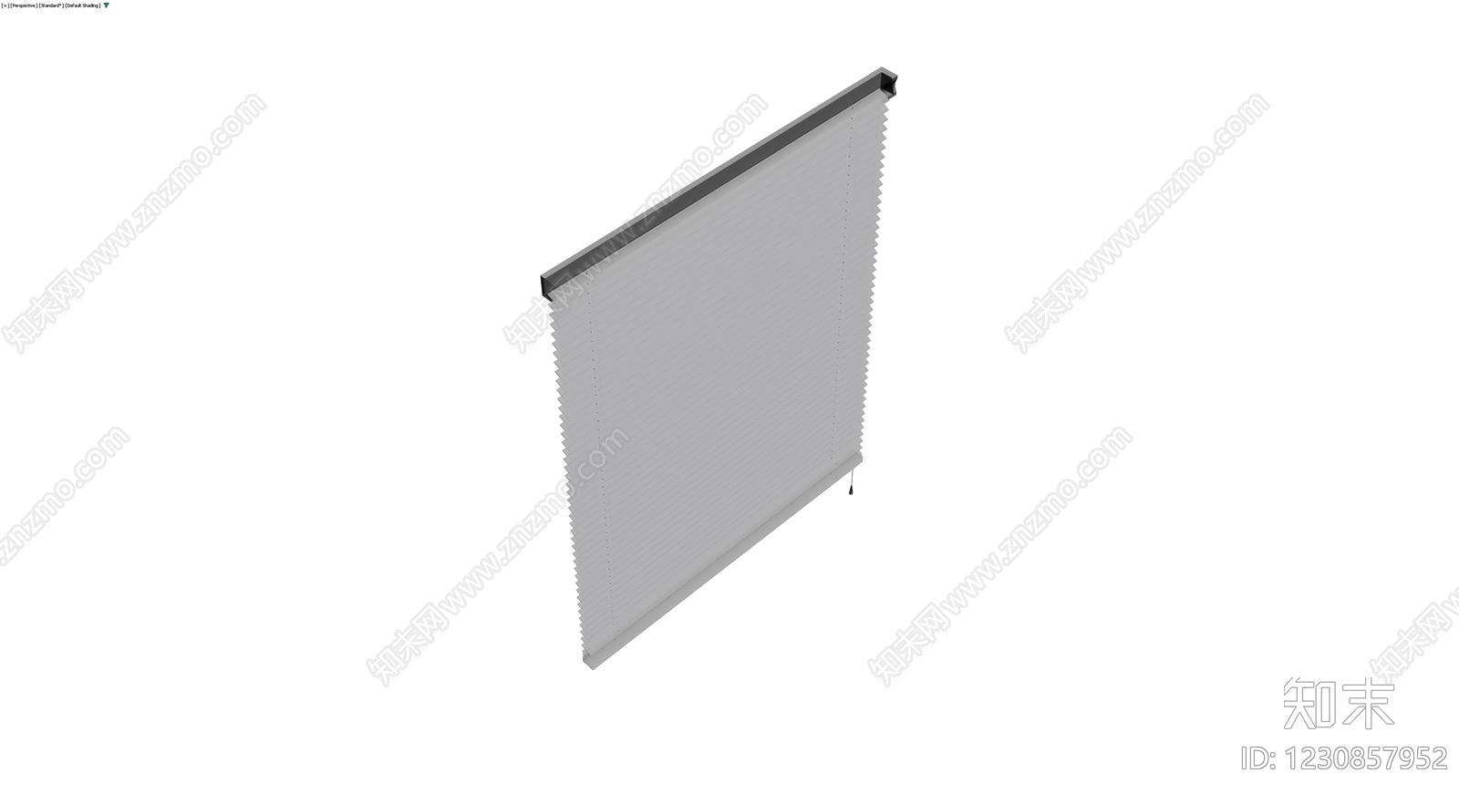 灰色百叶窗成品组件3D模型下载【ID:1230857952】