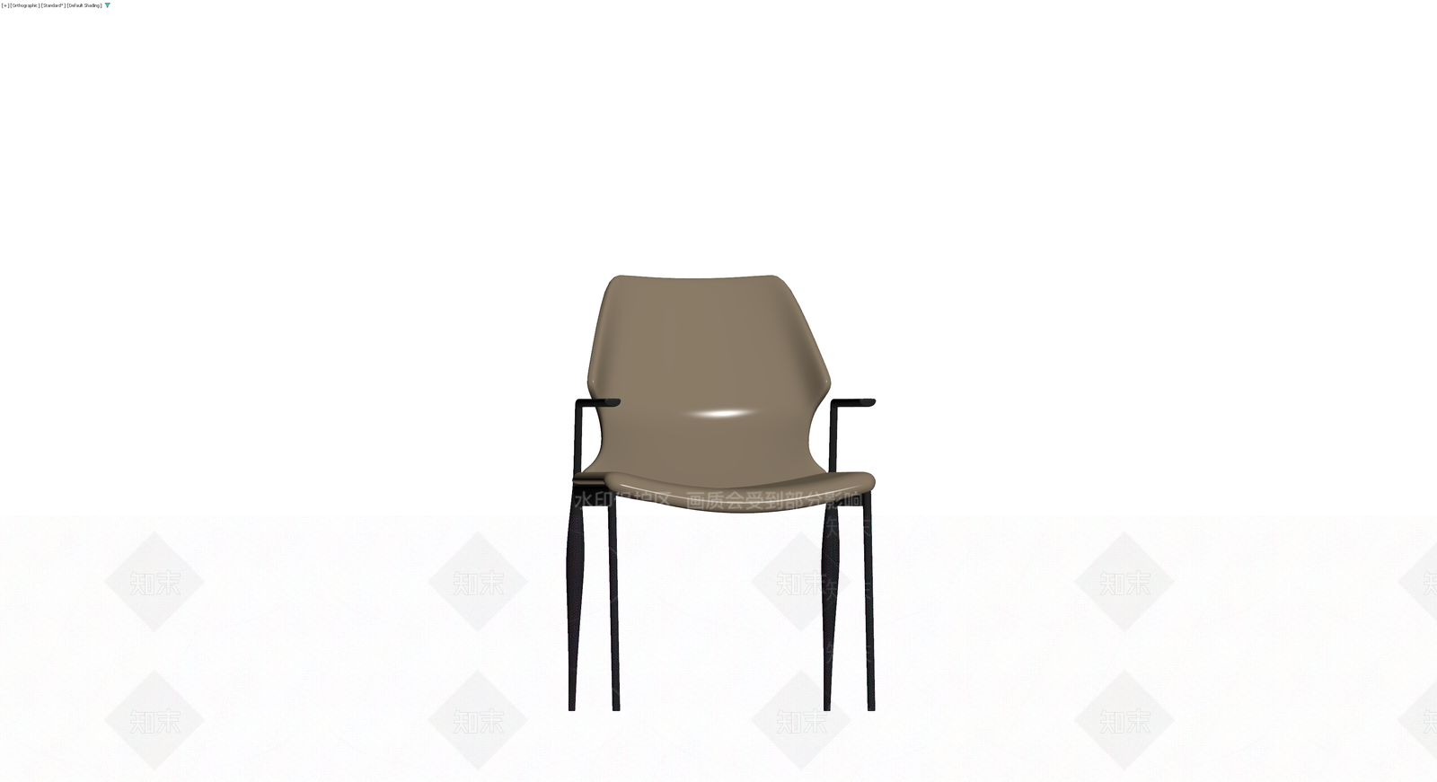 现代风格带扶手餐椅3D模型下载【ID:1230592594】