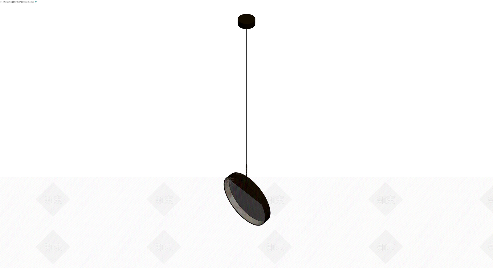 黑色大理石吊灯3D模型下载【ID:1230688906】