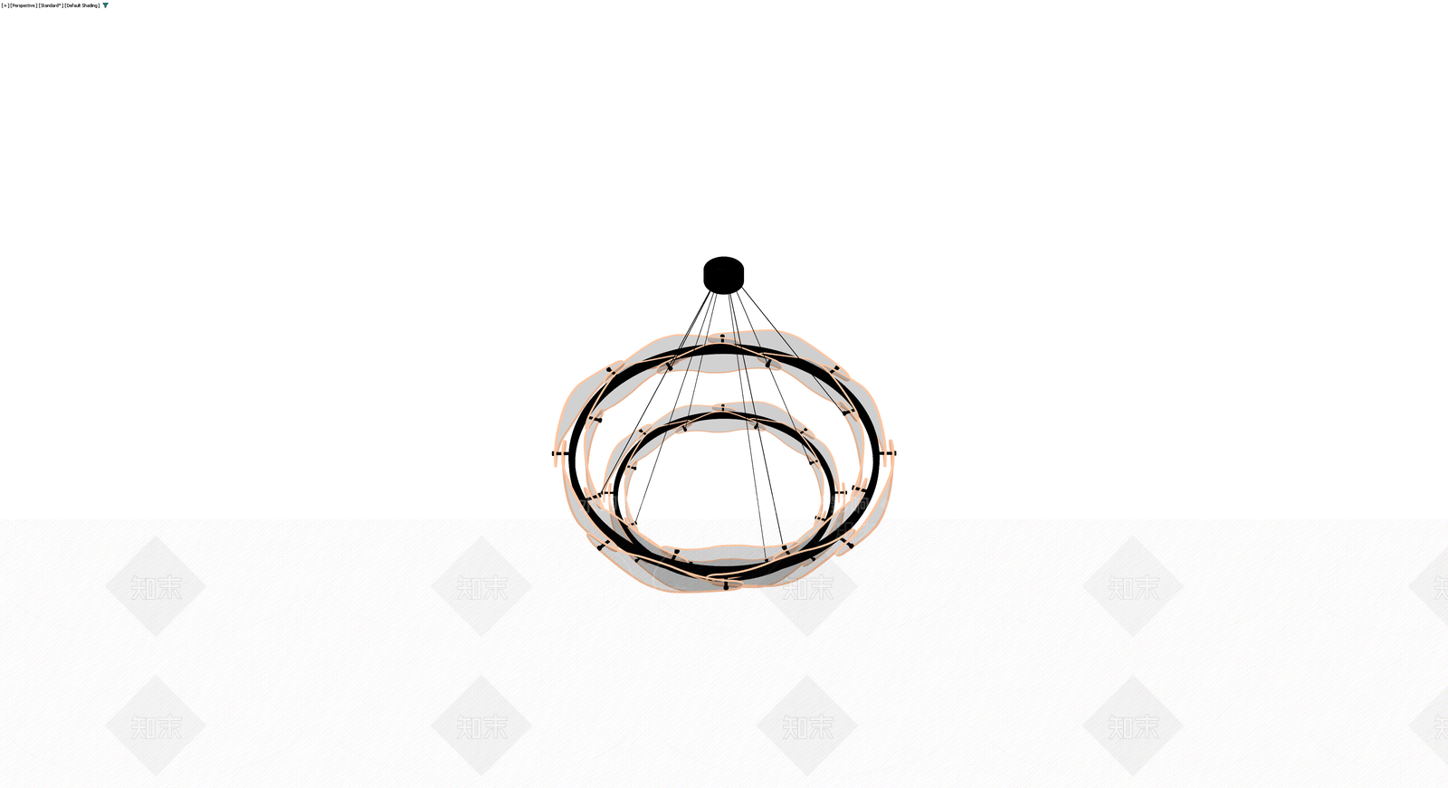 双环层吊灯模型3D模型下载【ID:1230751583】