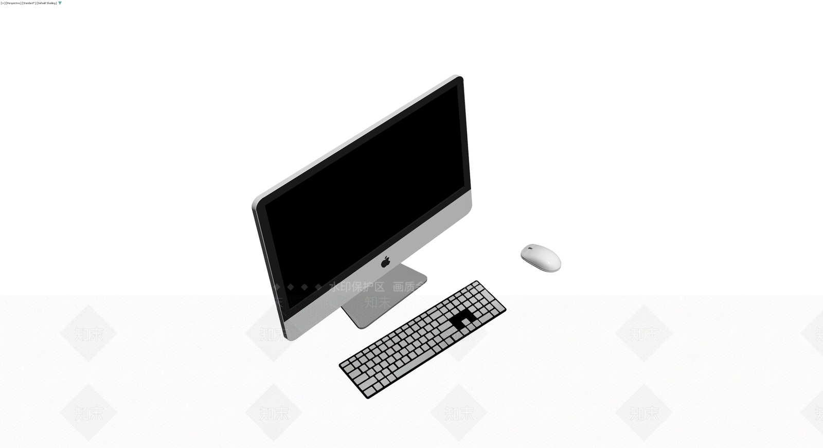 一体机电脑键盘鼠标3D模型下载【ID:1230699393】