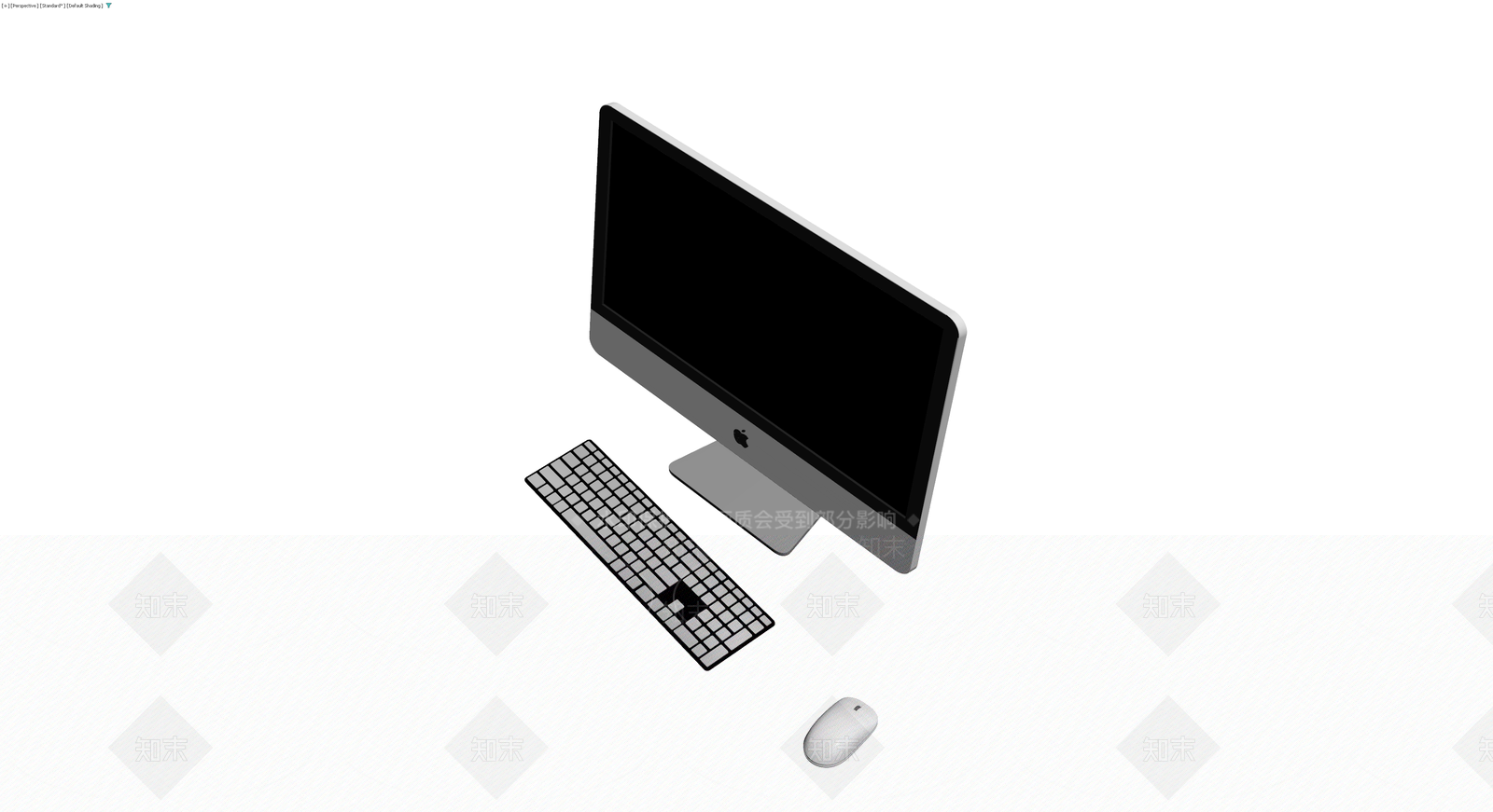 一体机电脑键盘鼠标3D模型下载【ID:1230699393】