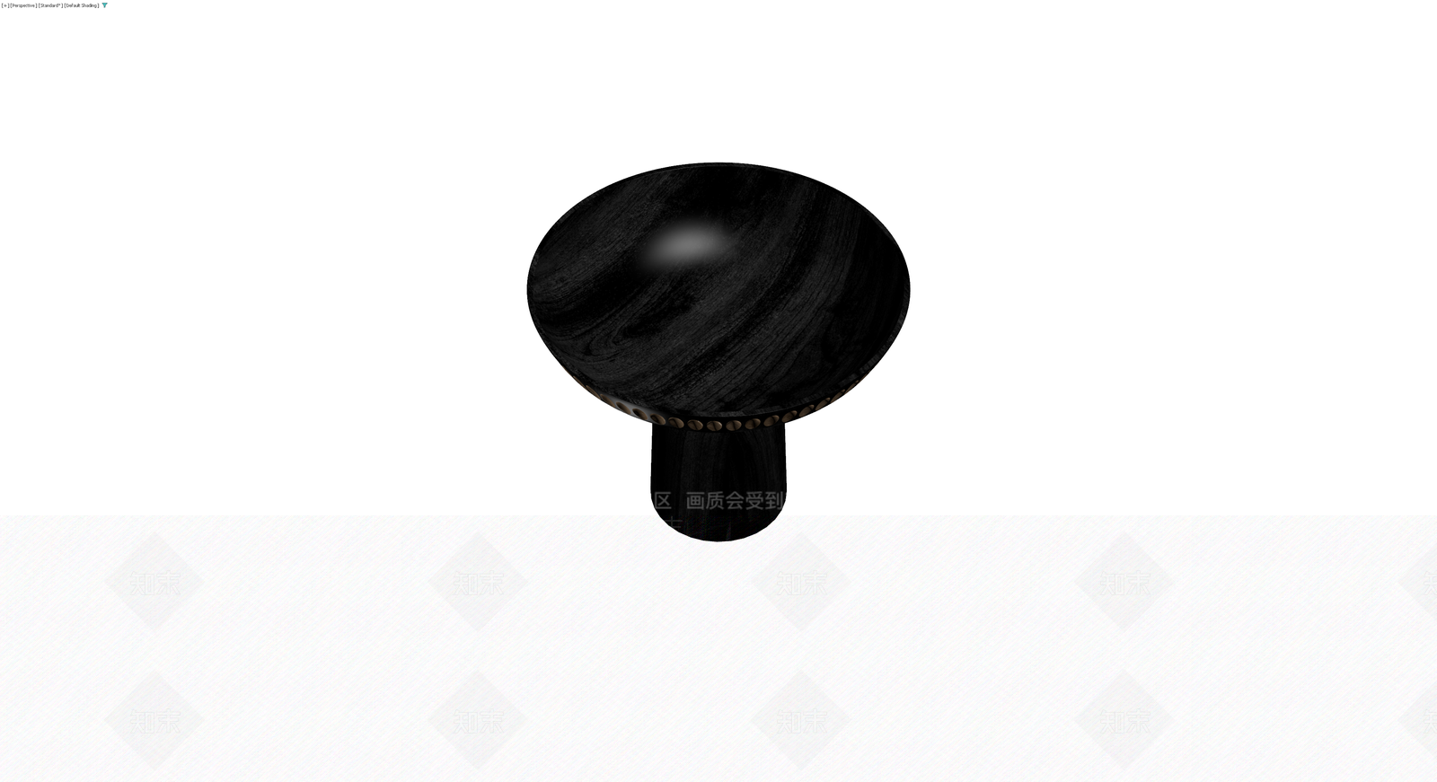 黑色木纹高脚装饰台3D模型下载【ID:1230366748】