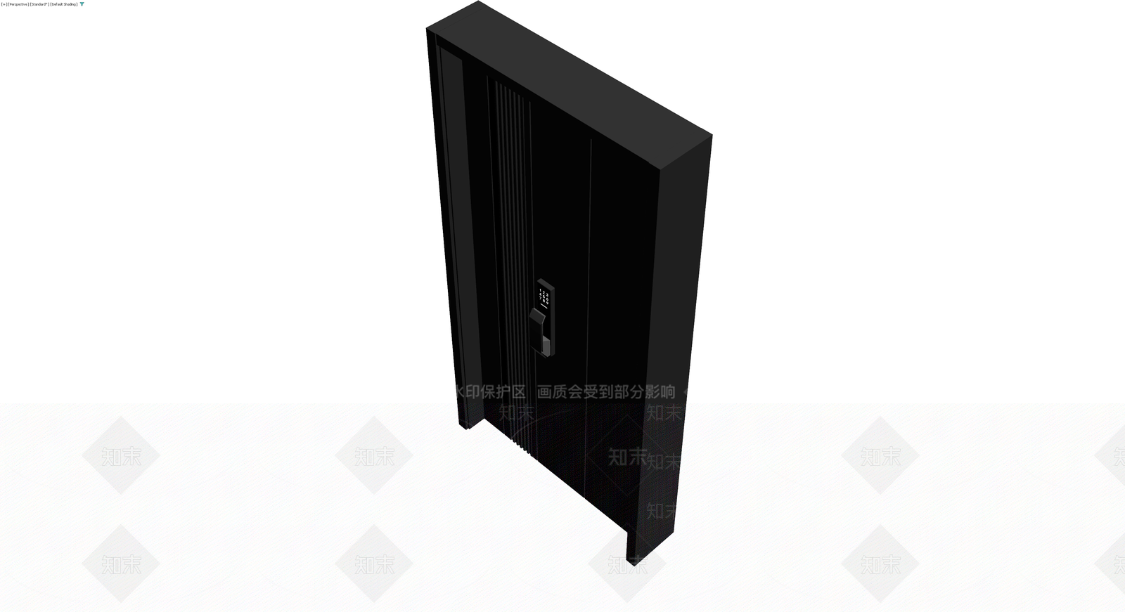 黑色现代高柜3D模型下载【ID:1230177252】