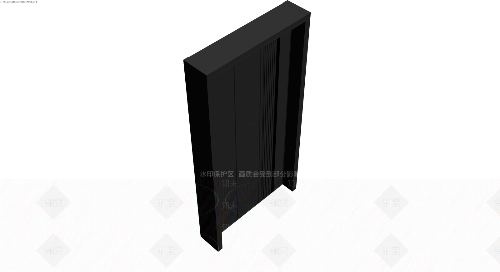 黑色现代高柜3D模型下载【ID:1230177252】