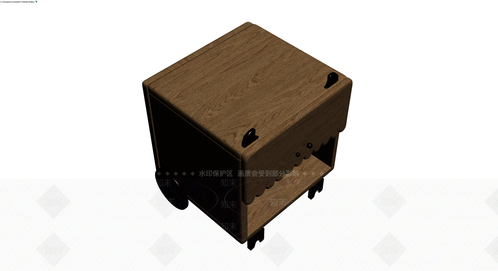 卡通造型木质推车3D模型下载【ID:1230397020】