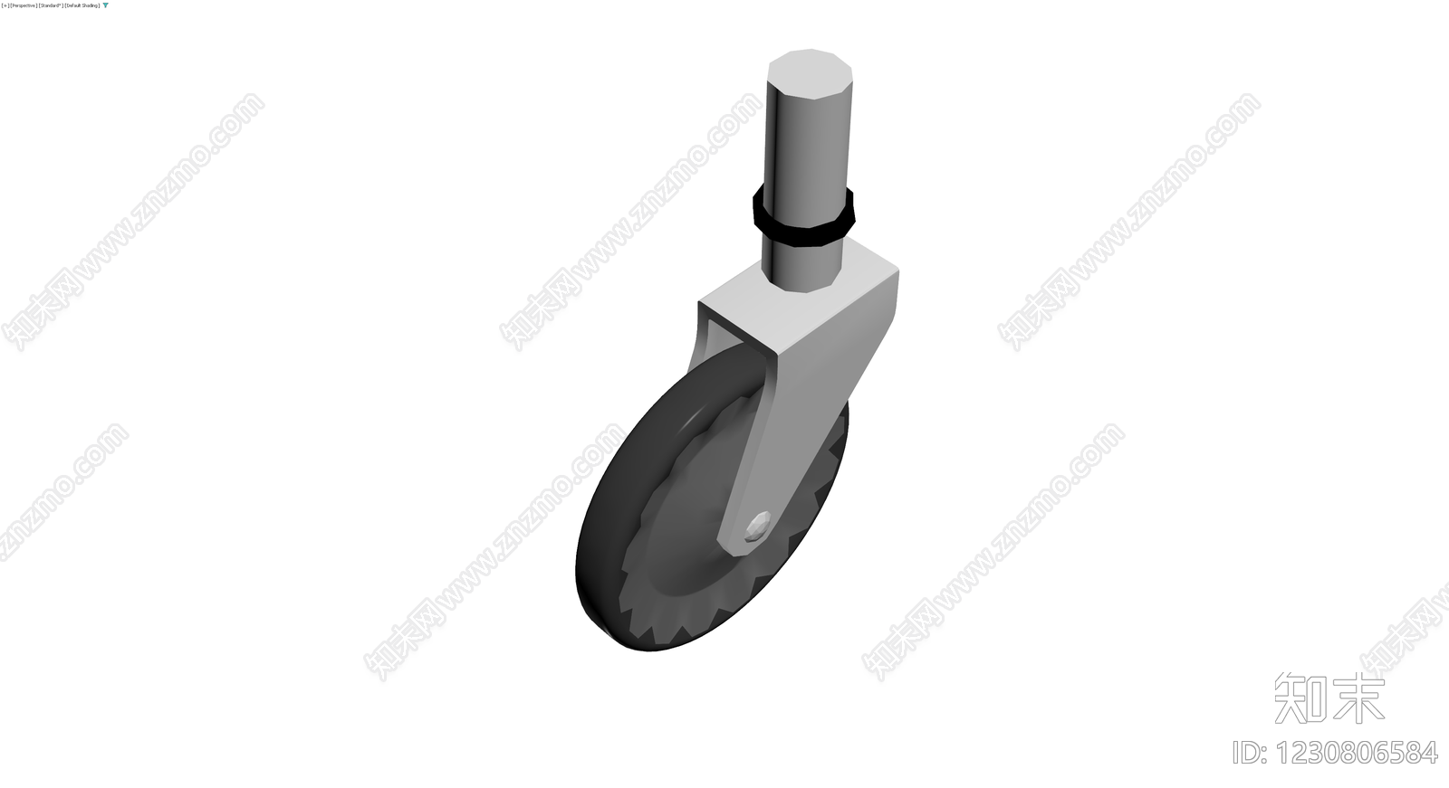 带刹车脚轮组件3D模型下载【ID:1230806584】