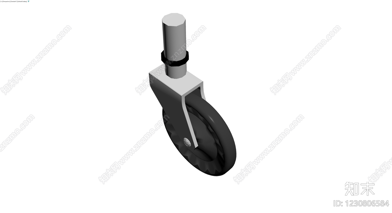 带刹车脚轮组件3D模型下载【ID:1230806584】