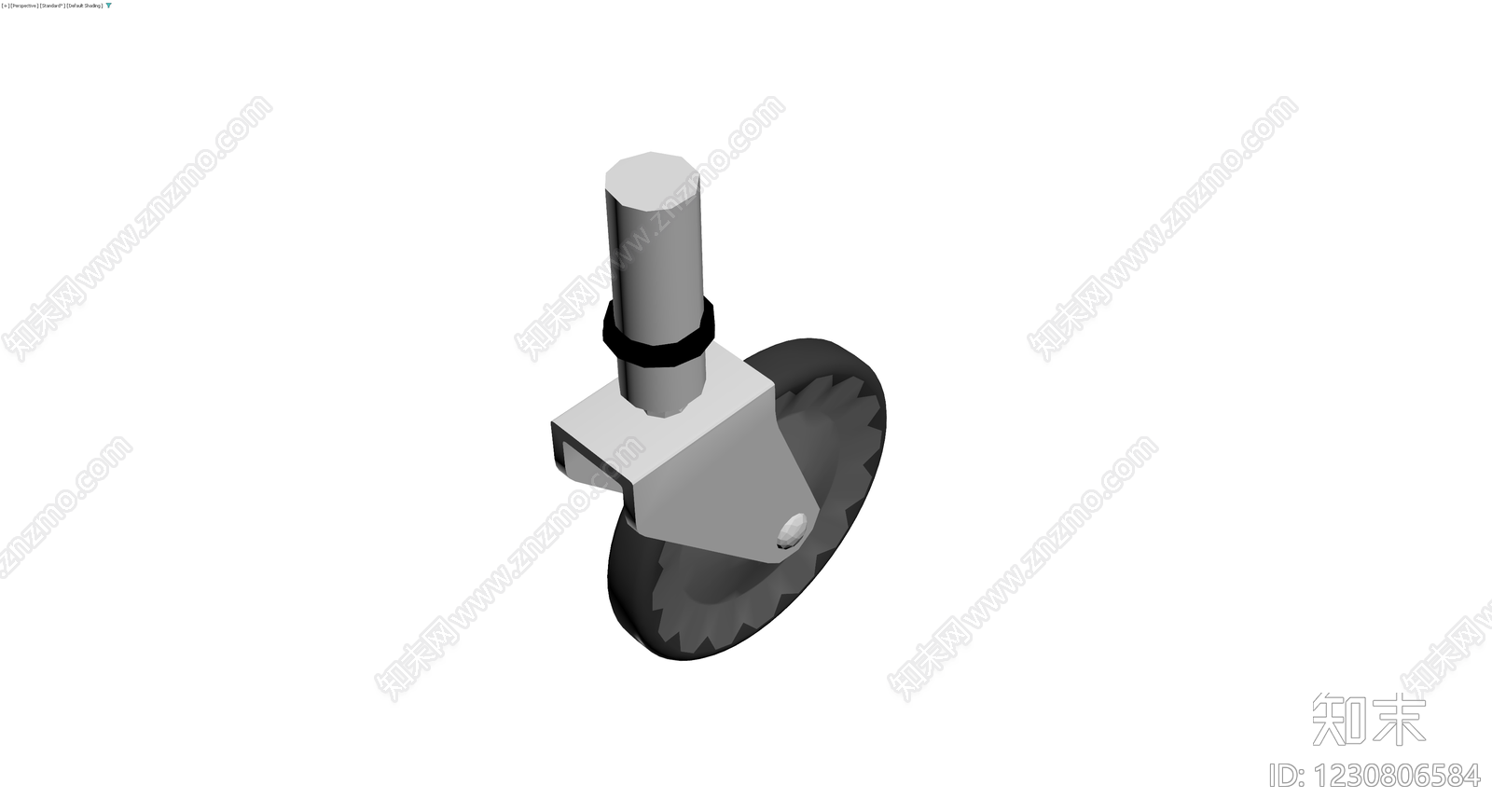 带刹车脚轮组件3D模型下载【ID:1230806584】