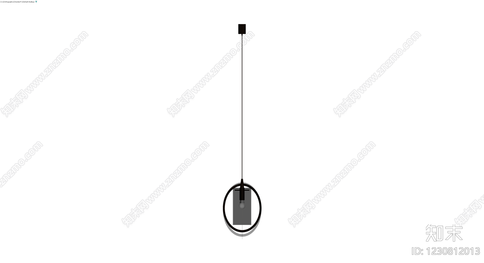 现代风格吊灯灯具3D模型下载【ID:1230812013】