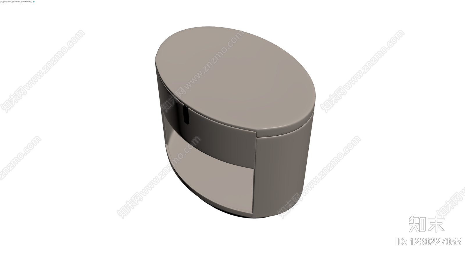 现代风格圆柱床头柜3D模型下载【ID:1230227055】